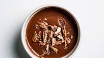 Warm Cocoa Pudding with Candied Pecans Warm Cocoa Pudding with Candied Pecans