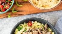 Mediterranean Chicken and Hummus Bowls Mediterranean Chicken and Hummus Bowls