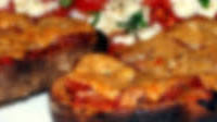 Bruschettas au jambon de Parme & parmesan Bruschettas au jambon de Parme & parmesan