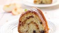 Old Fashioned Sour Cream Cake with Apple - Nut Filling