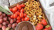 Chocolate Hummus Platter Chocolate Hummus Platter