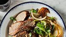 Spice-Crusted Pork Tenderloin With Caramelized Masala Cabbage Spice-Crusted Pork Tenderloin With Caramelized Masala Cabbage