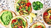 Summer veg tostadas Summer veg tostadas