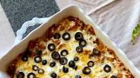 Quick & Easy, Beefy Tortilla Chip Enchilada Casserole Quick & Easy, Beefy Tortilla Chip Enchilada Casserole