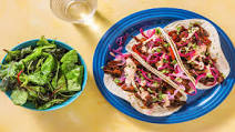 Chipotle Barbacoa Tacos with Quick Pickled Onions and Salad Chipotle Barbacoa Tacos with Quick Pickled Onions and Salad