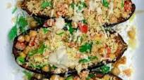 Easy Mediterranean Stuffed Eggplant Recipe (Vegetarian) Easy Mediterranean Stuffed Eggplant Recipe (Vegetarian)