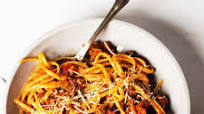 Linguine with Golden Beet and Beef Ragù Linguine with Golden Beet and Beef Ragù
