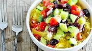 Greek Salad Spaghetti Squash Bowls Greek Salad Spaghetti Squash Bowls