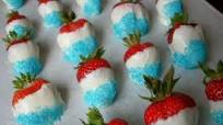 Red, White & Blue Chocolate Covered Strawberries Red, White & Blue Chocolate Covered Strawberries