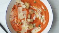 Roasted Red Pepper and Cauliflower Soup (plant-based recipe) Roasted Red Pepper and Cauliflower Soup (plant-based recipe)