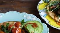 BLT Tostadas with Tomato Confit BLT Tostadas with Tomato Confit