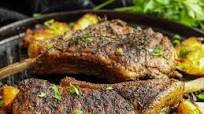 Coffee Rubbed Tomahawk Pork Chops Coffee Rubbed Tomahawk Pork Chops