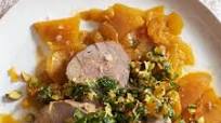 Pork Tenderloin with Golden Beets and Apricot-Mint Sauce Pork Tenderloin with Golden Beets and Apricot-Mint Sauce