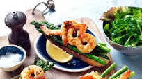 Chilli and garlic prawn bruschetta Chilli and garlic prawn bruschetta
