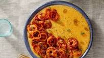 Spicy Shrimp & Grits with Cheddar Cheese Curds & Sweet Peppers Spicy Shrimp & Grits with Cheddar Cheese Curds & Sweet Peppers