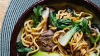 Longevity Noodles with Spicy Pork & Vegetables Longevity Noodles with Spicy Pork & Vegetables
