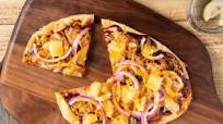 BBQ Pork and Pineapple Flatbread with red onion BBQ Pork and Pineapple Flatbread with red onion