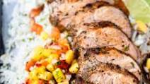 Smoky Pork Tenderloin with Mango Salsa Smoky Pork Tenderloin with Mango Salsa