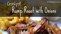 Crockpot Rump Roast with Onions Crockpot Rump Roast with Onions