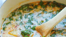 Sausage, Potato and Spinach Soup Sausage, Potato and Spinach Soup