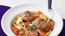 Pork meatballs in hoisin broth Pork meatballs in hoisin broth