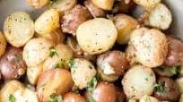 Roasted Garlic Parmesan Baby Potatoes Roasted Garlic Parmesan Baby Potatoes
