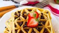 Low Carb Chocolate Chips Protein Waffles Low Carb Chocolate Chips Protein Waffles