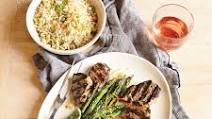 Grilled Pork Tenderloin with Orange-Sesame Asparagus and Rice Grilled Pork Tenderloin with Orange-Sesame Asparagus and Rice