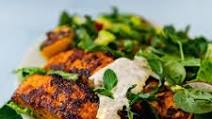 Salmon Shawarma Salad Salmon Shawarma Salad
