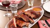 Baby Back Ribs with Spicy Peach BBQ Sauce Baby Back Ribs with Spicy Peach BBQ Sauce