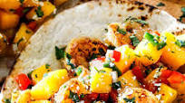 Cilantro Lime Shrimp Tacos with Mango Salsa Cilantro Lime Shrimp Tacos with Mango Salsa