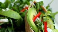 Avocado, Feta and Green Salad Pita Sandwich Avocado, Feta and Green Salad Pita Sandwich