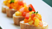 Peach Bruschetta Recipe Peach Bruschetta Recipe