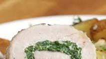 Spinach And Cheese Pork Roll Recipe by Tasty Spinach And Cheese Pork Roll Recipe by Tasty