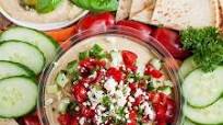 Mediterranean Bruschetta Hummus Platter Mediterranean Bruschetta Hummus Platter