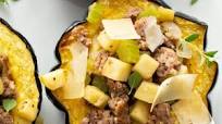 Sausage Stuffed Acorn Squash Sausage Stuffed Acorn Squash