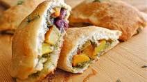 Mini-Calzones with Roasted Butternut Squash and a Sage-Walnut Pesto Mini-Calzones with Roasted Butternut Squash and a Sage-Walnut Pesto