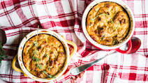 Scarborough Fair - Savoury Bacon, Onion and Herb Bread Pudding Scarborough Fair - Savoury Bacon, Onion and Herb Bread Pudding