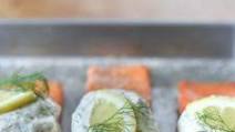Salmon with Creamy Garlic Dill Sauce Salmon with Creamy Garlic Dill Sauce