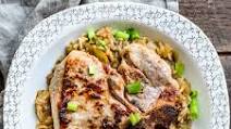 Hatch Green Chile Pork Chops and Rice Hatch Green Chile Pork Chops and Rice