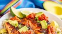 Southwest baked salmon Southwest baked salmon