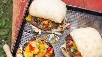 Jerk Burgers with Mango Salsa Jerk Burgers with Mango Salsa