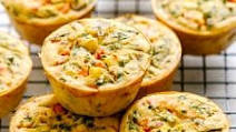 Mini Chickpea Flour Frittatas (Vegan) Mini Chickpea Flour Frittatas (Vegan)