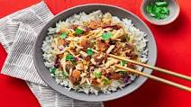 Pork & Cabbage Stir-Fry with Cilantro & Crispy Onions Pork & Cabbage Stir-Fry with Cilantro & Crispy Onions