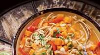 Spicy Thai Coconut Soup with Kamut Noodles, Sweet Potato, and Lime Spicy Thai Coconut Soup with Kamut Noodles, Sweet Potato, and Lime
