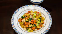Stir Fried Diced Meat and Three Vegetables (肉三丁 Rou San Ding) Stir Fried Diced Meat and Three Vegetables (肉三丁 Rou San Ding)