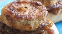 Fried Goats Cheese & Caramelized Onion Bruschetta Fried Goats Cheese & Caramelized Onion Bruschetta