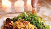 Chili-Rubbed Rib-Eye Steak with Corn & Green Chile Ragoût Chili-Rubbed Rib-Eye Steak with Corn & Green Chile Ragoût