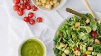 Arugula Caprese Salad with Lemon Basil Dressing Arugula Caprese Salad with Lemon Basil Dressing