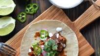 Strawberry chipotle-glazed salmon taco filling by Trade Street Jam Co. Strawberry chipotle-glazed salmon taco filling by Trade Street Jam Co.